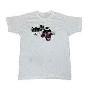 Vintage 70s The Godfather Restaurant and Lounge Single Stitch Shirt Large Rare